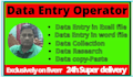 do data entry and web research