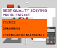help you solve statics, dynamics and strenght of materials problems
