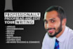 professionally edit and proofread your writing