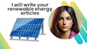 write renewable energy articles