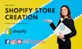 create a fully functional shopify website and web store