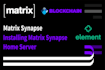 matrix synapse server with element app