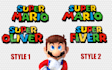 put your name on super mario logo