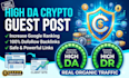 crypto guest post on da 90 real traffic pure niche site dofollow backlinks