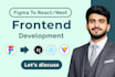 develop frontend in next js, react js, vite, angular js