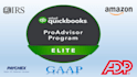 do bookkeeping in quickbooks, xero, wave, and excel