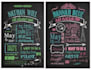 create a personalized chalkboard art print
