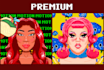 create a pixel art portrait for your proyect
