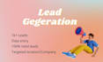 do lead generation and find a business  list