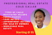 be your professional real estate cold caller