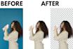 remove background,greenscreen,white,transparent  out images