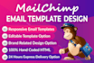 design mailchimp email template or newsletter