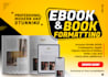 format your manuscript to kindle ebook and paperback