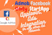 add admob, facebook, unity ,start app ad in android studio