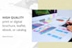 design a print or digital brochure, leaflet, ebook, or catalog