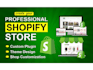 create shopify store or redesign shopify website