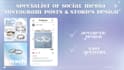 create aesthetic instagram or facebook posts