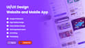 design UI UX design for website and mobile app using figma