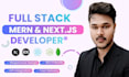 develop full stack web app with nextjs or mern stack frontend and backend