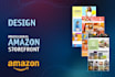 create amazon storefront design or brand store