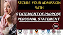 deeply edit your statement of purpose, personal statement