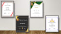 design award certificate, diploma certificate design