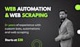 develop bot for data scrapping and website automation