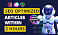 write surfer SEO optimized content in 2 hours