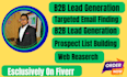 b2b lead generation and build a prospect email list