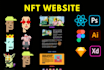 design nft website front end in react js