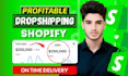 create an automated shopify store , dropshipping store or shopify store design