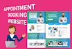 design medical appointment or appointment booking website