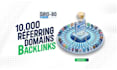 build 10k unique referring domains seo backlinks