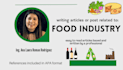 write article and blog post about food processing industry in spanish