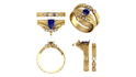 jewelry cad design for 3d printing and rendering