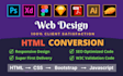 convert figma to html, psd to html, xd to html