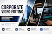 edit professional corporate and business videos
