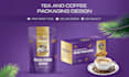 design premium coffee and tea boxes label and pouch packaging