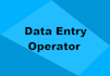 iam a data entry operator with good speed and accuracy