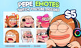 do custom and cute pepe emotes