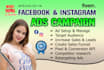 be your facebook ads campaign and run fb ads campaign