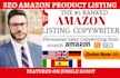 write SEO amazon product listing, product description, fba listing optimization
