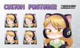 draw ych pngtuber avatar emotes pack character model