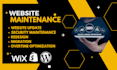 do maintenance, update, add ai to wordpress, shopify wix squarespace website
