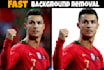 background removal 30 images 3hr quick delivery