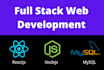 build a full stack web application with react, nodejs, and mysql