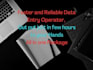 do fast data entry in few hours