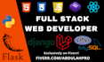 do full stack web development using php and python flask
