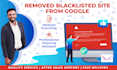 remove website blacklisted by google