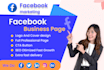 do impressive facebook business page setup and optimization